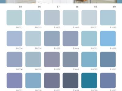 EBE Pinturas - Catálogo de colores (Celestes, azules y violetas)