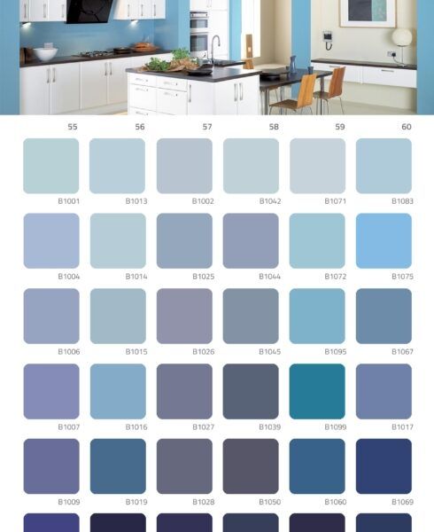 EBE Pinturas - Catálogo de colores (Celestes, azules y violetas)