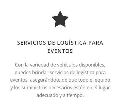 SERVICIOS DE LOGÍSTICA PARA EVENTOS