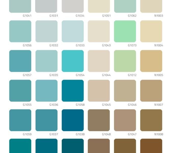 EBE Pinturas - Catálogo de colores (Verdes, limas y marrones)