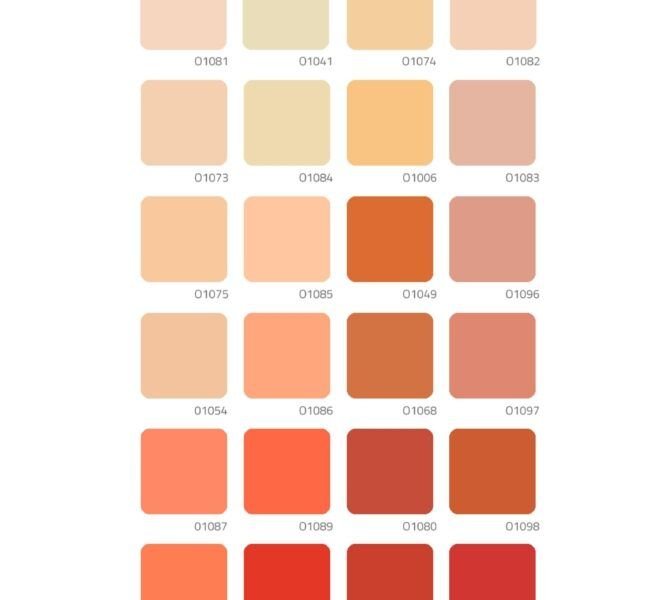 EBE Pinturas - Catálogo de colores (Naranjas, marrones y terracotas)