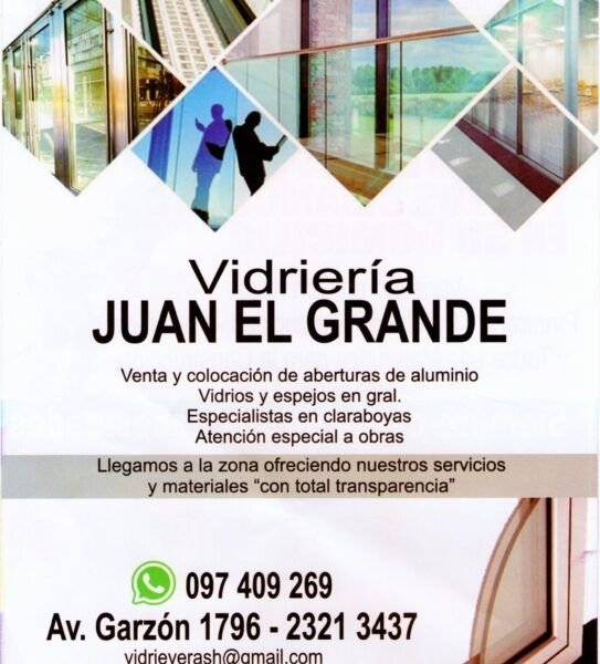 Juan el Grande - Vidriería y carpintería de aluminio