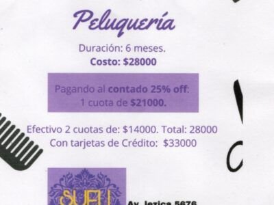 Inscripciones abiertas - Peluquería y Manicuría