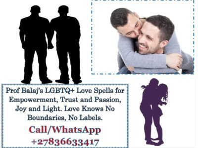 Manifesting LGBTQ+ Love with Magic and Spells: LGBTQ+ Love Spells for Passion and Commitment, Same-Sex Love Spell That Works Fast +27836633417