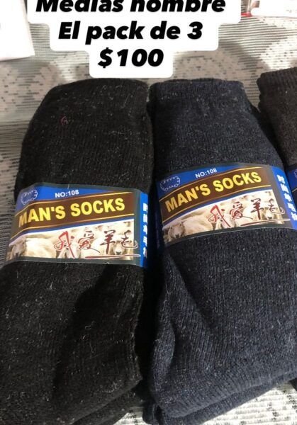 Par de medias Man's Socks Color Negro