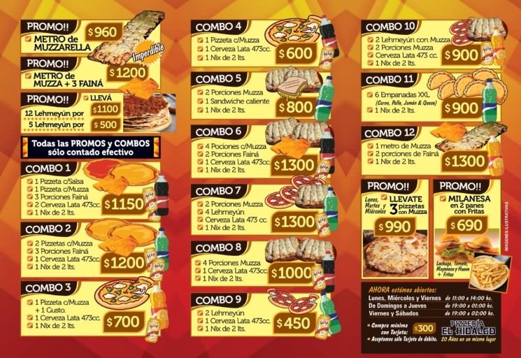 Pizzería El Hidalgo - Pizzería y rotisería