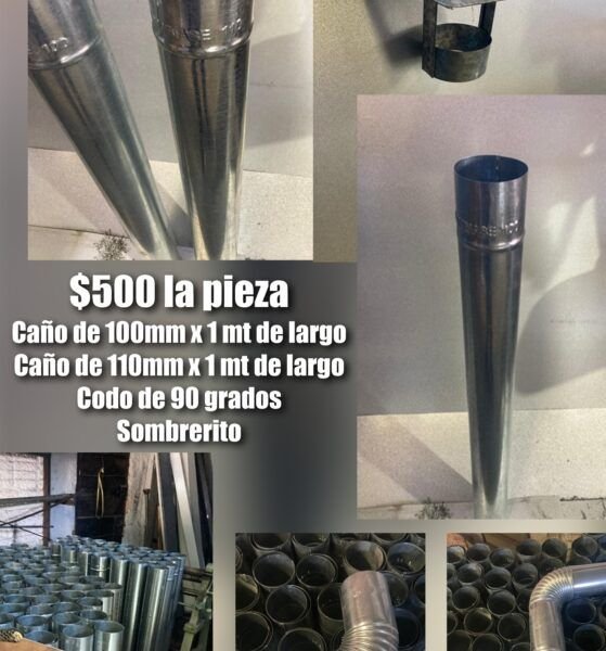 Caños, codos y sombreritos.