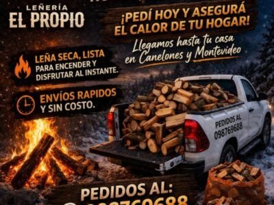 Venta de leña a domicilio sin costo