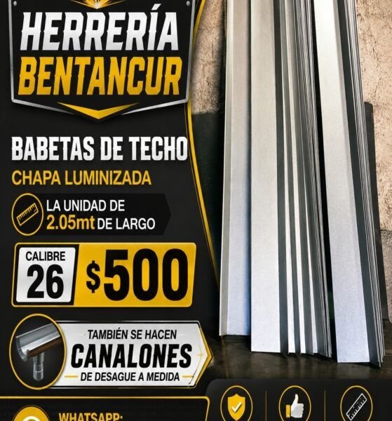 Babetas de techo y canalones