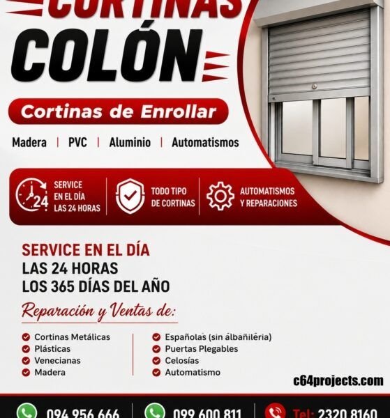 Cortinas Colón - Taller de cortinas de enrollar