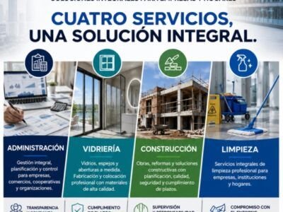 Nexora MG - Servicios de administración, vidriería, construcción y limpieza