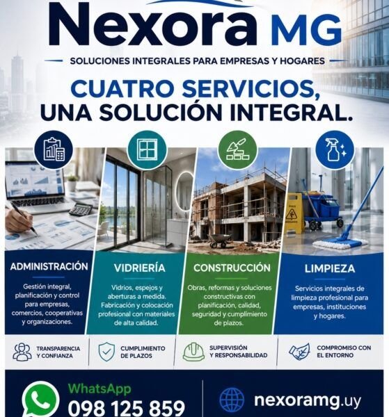 Nexora MG - Servicios de administración, vidriería, construcción y limpieza