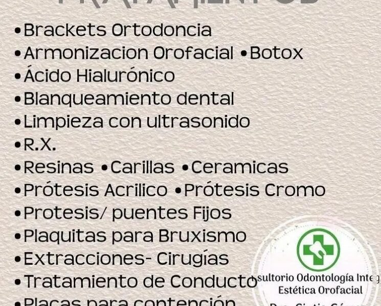 CONSULTORIO DENTAL, ODONTOLOGÍA INTEGRAL DRA CINTIA GOMEZ